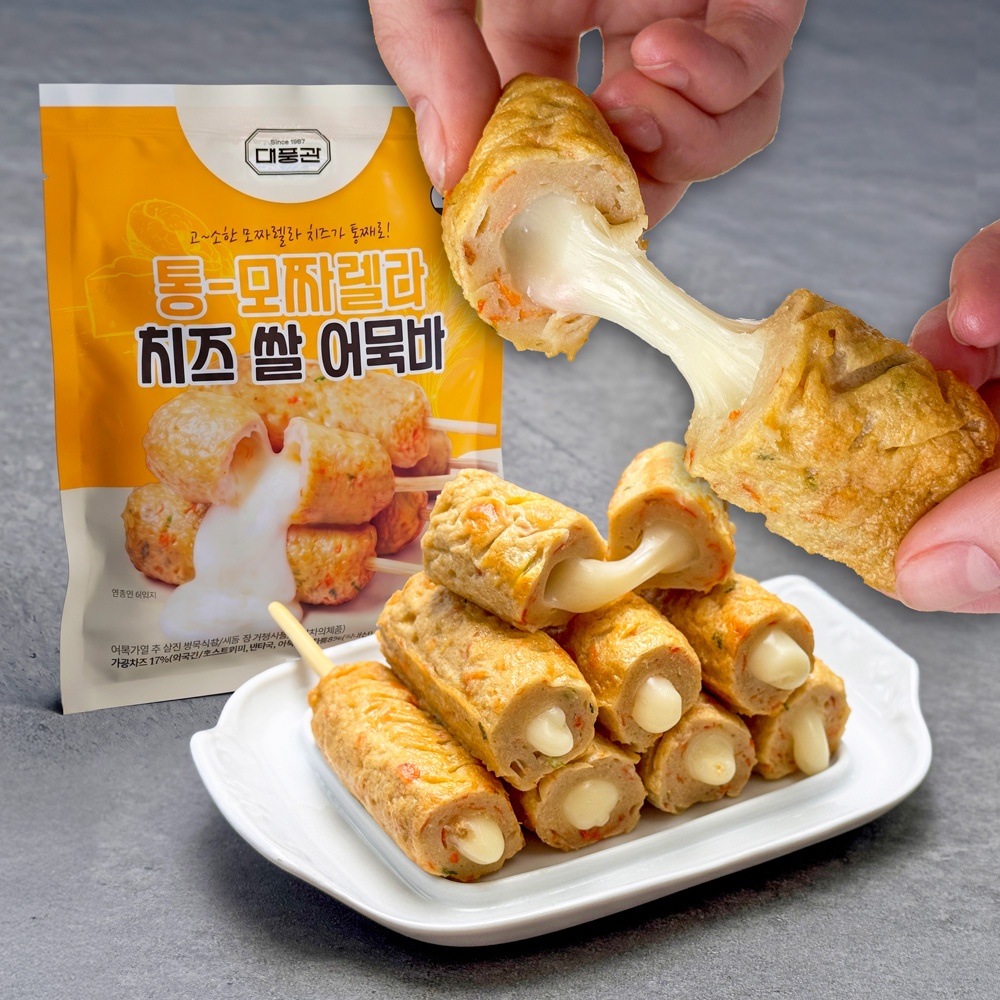 통 모짜렐라 쌀어묵바 3팩(6개입)